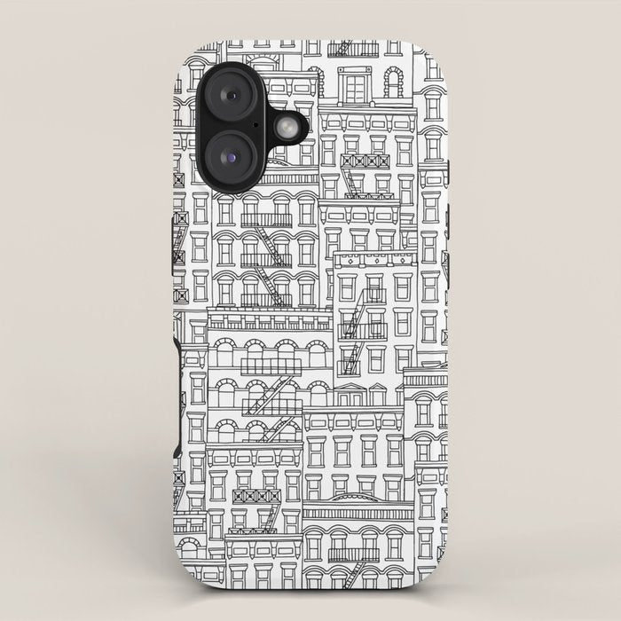 New York Hand Drawn Illustration iPhone Case Gallery Image 1