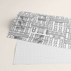 New York Hand Drawn Illustration Wrapping Paper Gallery Image 2