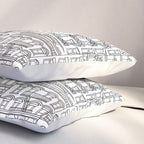 New York Hand Drawn Illustration Pillow Sham Gallery Image 3