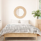 New York Hand Drawn Illustration Duvet Cover Gallery Image 3