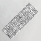 New York Hand Drawn Illustration Yoga Mat Gallery Image 1