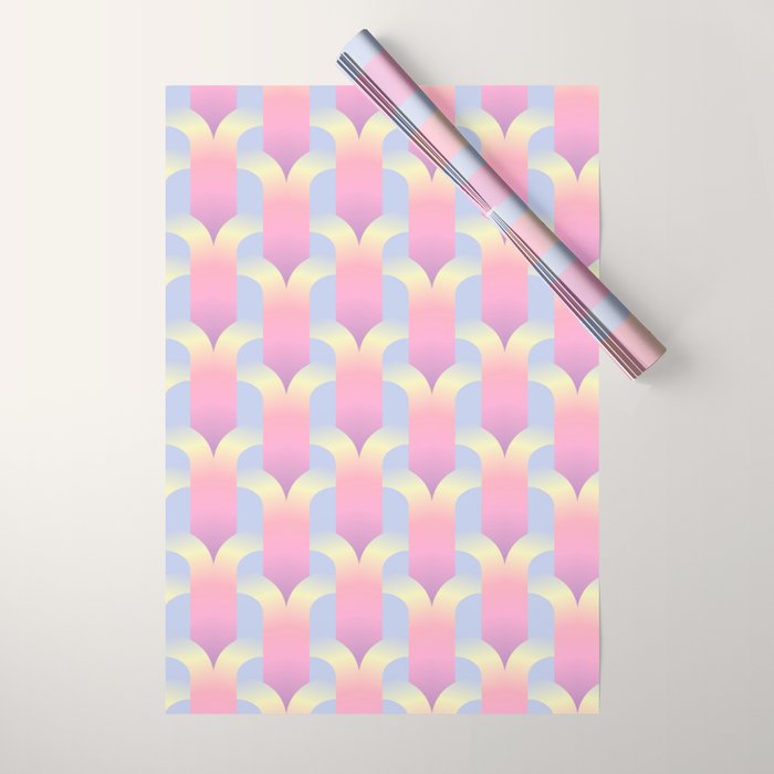 Blurred holographic gate Wrapping Paper Gallery Image 1