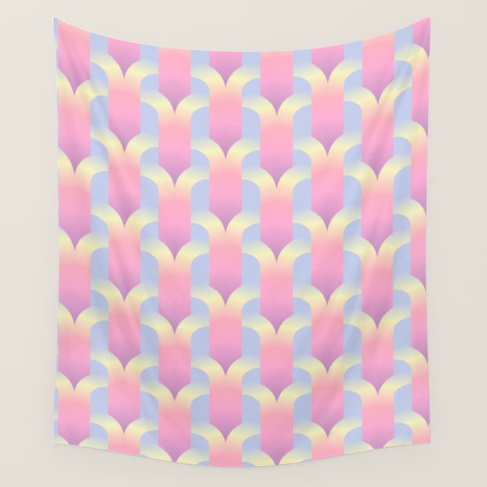 Blurred holographic gate Wall Tapestry Gallery Image 1