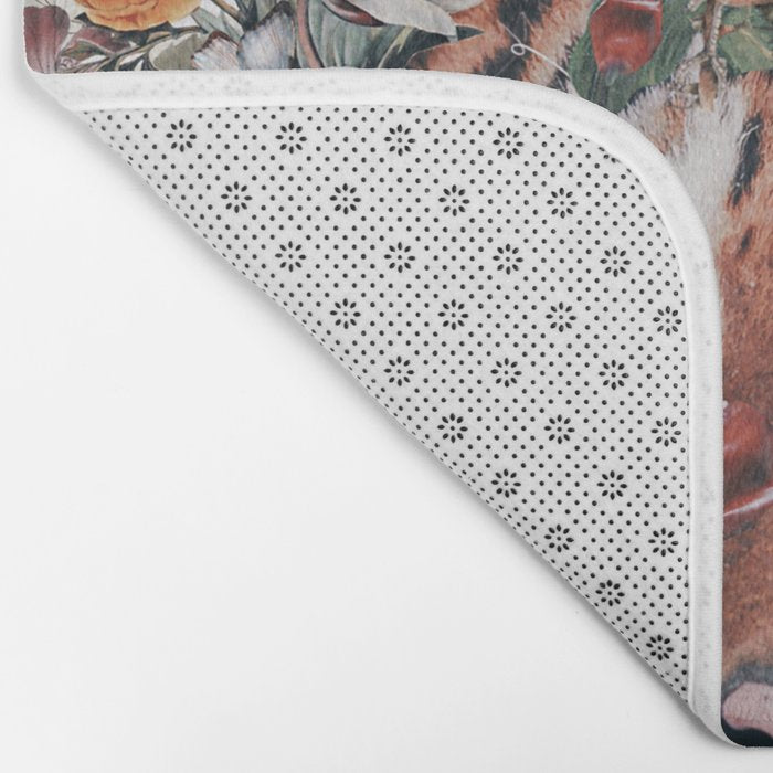 Flower Tiger Bath Mat Gallery Image 2