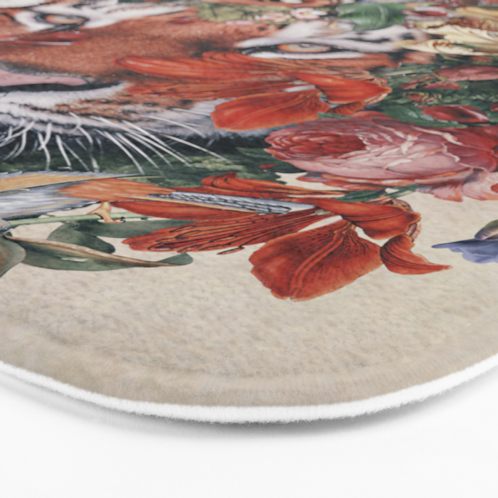Flower Tiger Bath Mat Gallery Image 3
