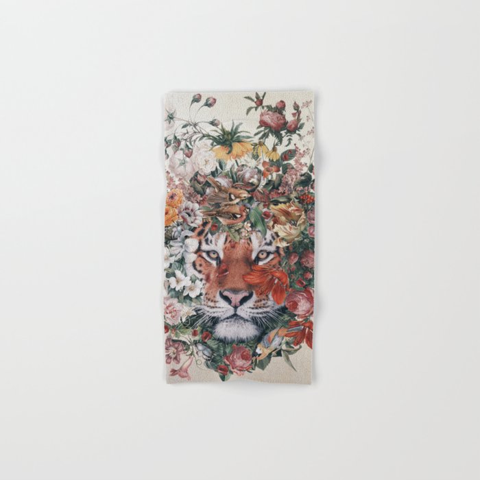 Flower Tiger Bath Towel Gallery Image 1