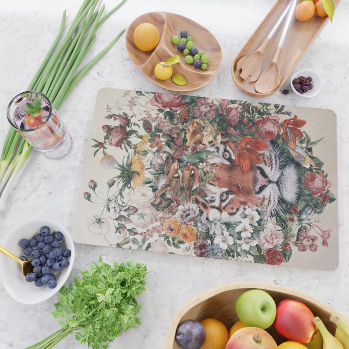 Flower Tiger Cutting Board Gallery Image 2