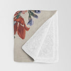 Flower Tiger Throw Blanket Gallery Image 3