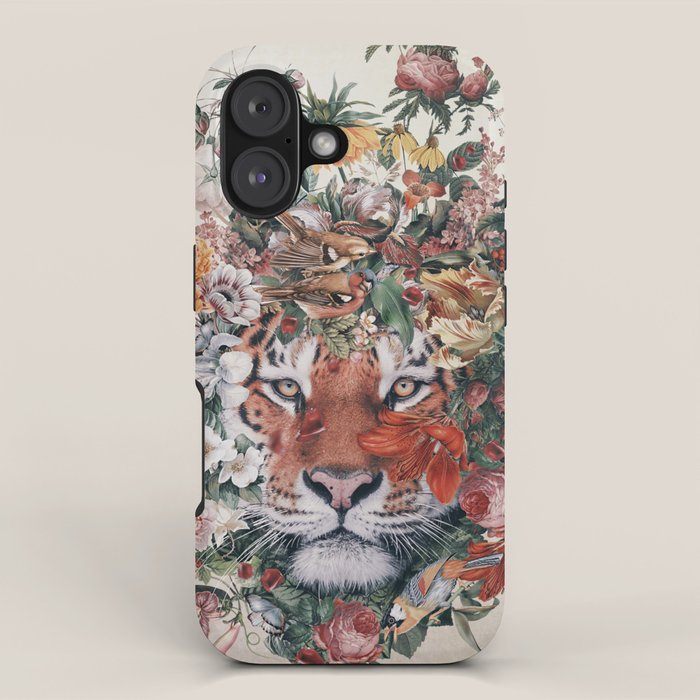 Flower Tiger iPhone Case Gallery Image 1