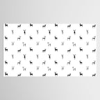 Reindeer animal doodle art pattern Tablecloth Gallery Image 2