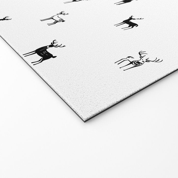 Reindeer animal doodle art pattern Welcome Mat Gallery Image 2