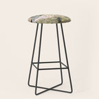 Abstract colorful dark mountains C Stool Gallery Image 1