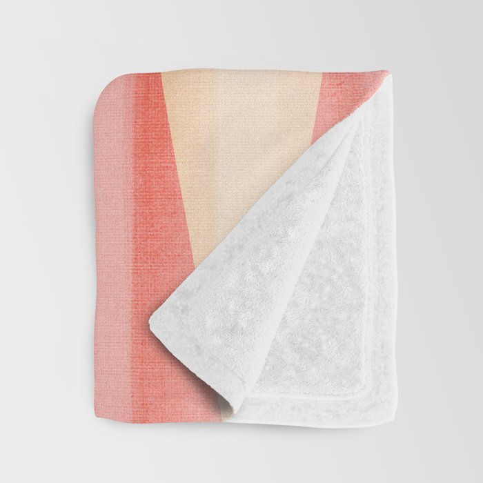 Mid Mod Deco Diamond Pattern 2. Peachy Throw Blanket Gallery Image 3