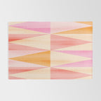 Mid Mod Deco Diamond Pattern 2. Peachy Rug Gallery Image 2