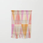 Mid Mod Deco Diamond Pattern 2. Peachy Wall Hanging Gallery Image 1
