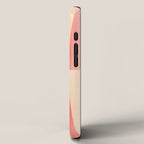 Mid Mod Deco Diamond Pattern 2. Peachy iPhone Case Gallery Image 2