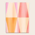 Mid Mod Deco Diamond Pattern 2. Peachy Notebook Gallery Image 4