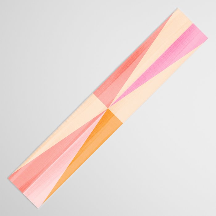 Mid Mod Deco Diamond Pattern 2. Peachy Table Runner Gallery Image 3