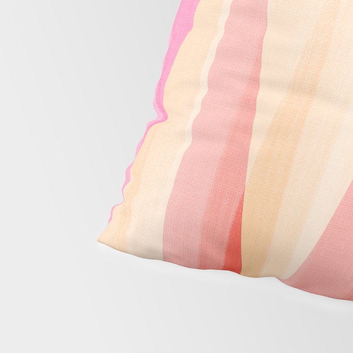 Mid Mod Deco Diamond Pattern 2. Peachy Pillow Sham Gallery Image 4