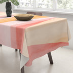 Mid Mod Deco Diamond Pattern 2. Peachy Tablecloth Gallery Image 3