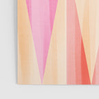 Mid Mod Deco Diamond Pattern 2. Peachy Poster Gallery Image 3