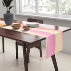 Mid Mod Deco Diamond Pattern 2. Peachy Table Runner Gallery Image 2