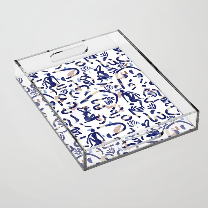 Abstract women between shapes II Acrylic Tray Gallery Image 1