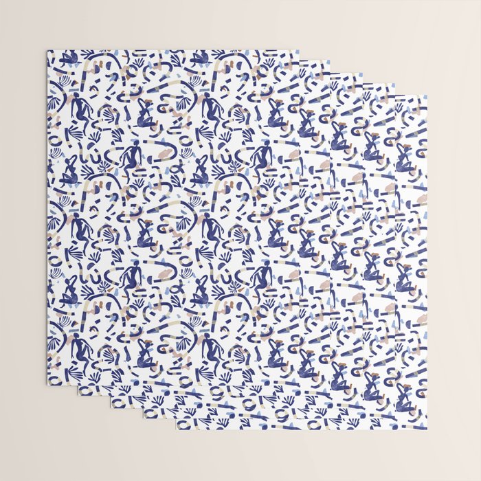 Abstract women between shapes II Wrapping Paper Gallery Image 3