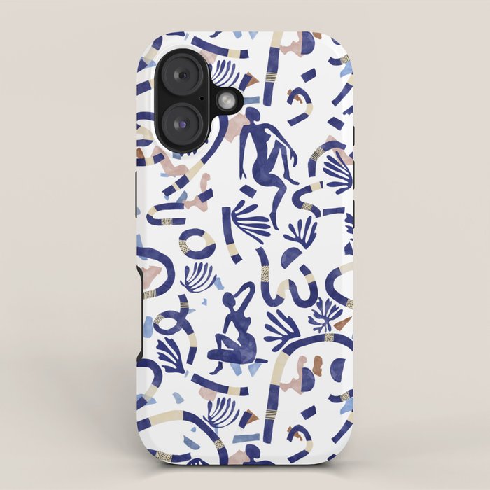Abstract women between shapes II iPhone Case Gallery Image 1