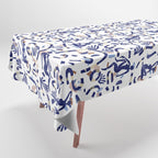 Abstract women between shapes II Tablecloth Gallery Image 1