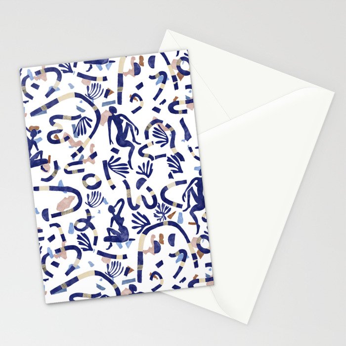 Abstract women between shapes II Stationery Card Gallery Image 2