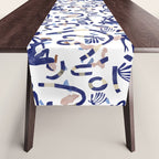 Abstract women between shapes II Table Runner Gallery Image 1