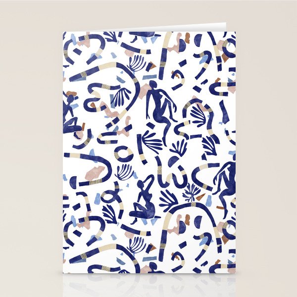 Abstract women between shapes II Stationery Card Gallery Image 1