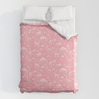 Excavated Dinosaur Fossils in Candy Pink Duvet Cover Gallery Image 6