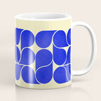 Blue mid-century shapes no8 Coffee Mug Gallery Image 1