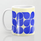 Blue mid-century shapes no8 Coffee Mug Gallery Image 3