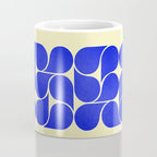 Blue mid-century shapes no8 Coffee Mug Gallery Image 4