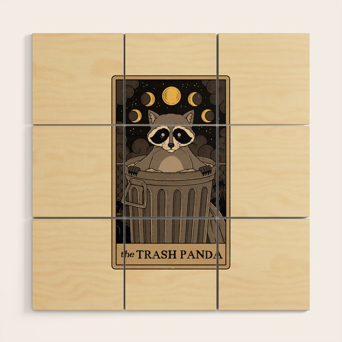 The Trash Panda Wood Wall Art Gallery Image 1
