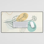 Little Line Flowers Desk Mat Gallery Image 1