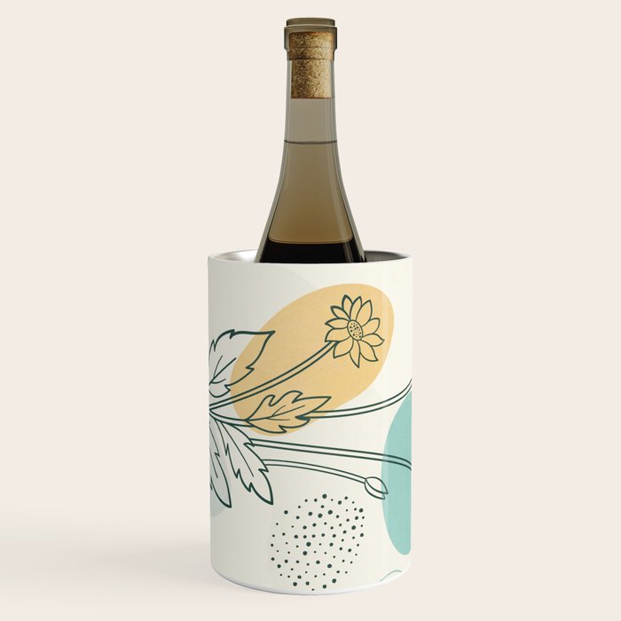Little Line Flowers Wine Chiller Gallery Image 1