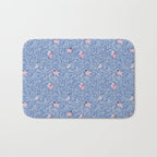 Mallard Duck Tales Chinoiserie Blue Bath Mat Gallery Image 1