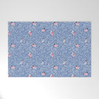 Mallard Duck Tales Chinoiserie Blue Welcome Mat Gallery Image 1