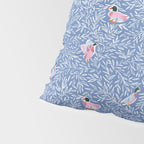 Mallard Duck Tales Chinoiserie Blue Pillow Sham Gallery Image 4