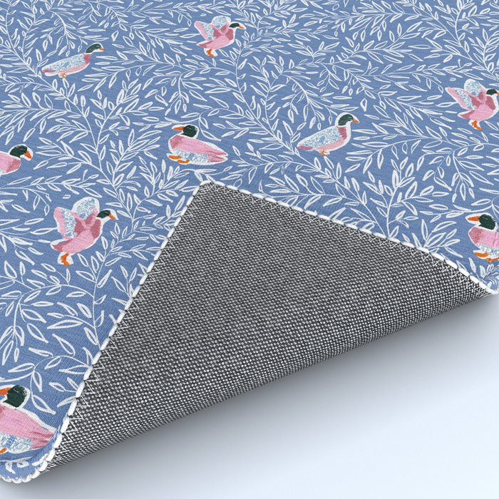 Mallard Duck Tales Chinoiserie Blue Rug Gallery Image 4