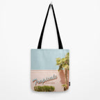 Tropicale Lounge - Retro Palm Springs Photography, Midcentury  Tote Bag Gallery Image 2