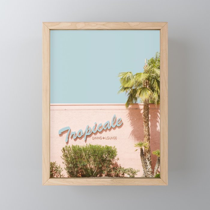 Tropicale Lounge - Retro Palm Springs Photography, Midcentury  Mini Art Print Gallery Image 1