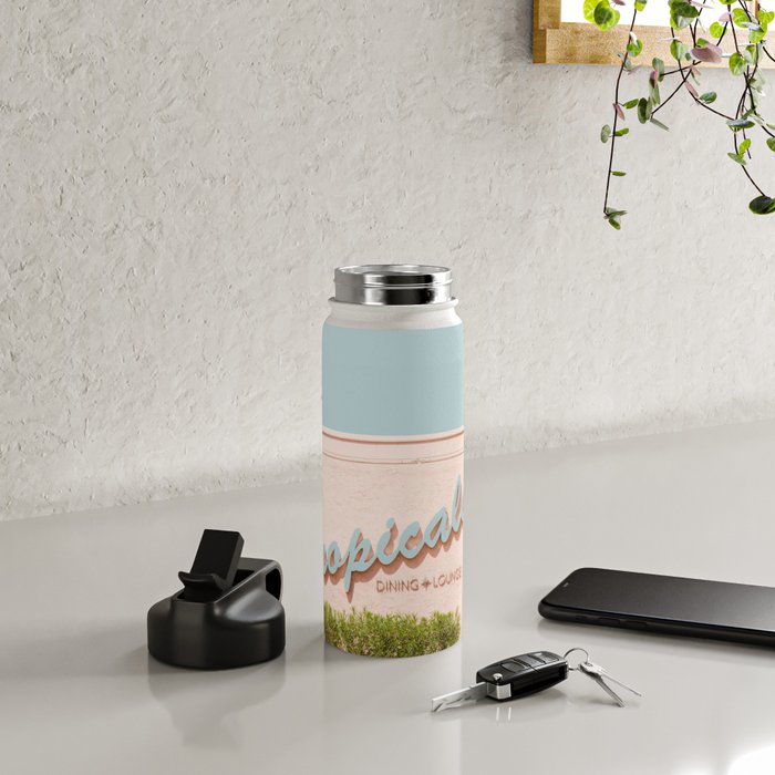 Tropicale Lounge - Retro Palm Springs Photography, Midcentury  Water Bottle Gallery Image 4