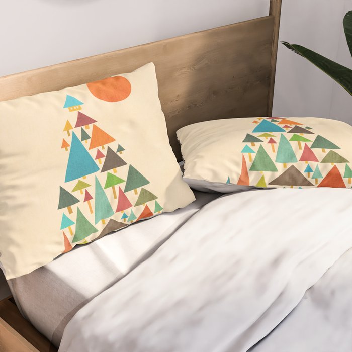 The house at the pine forest Pillow Sham Gallery Image 2