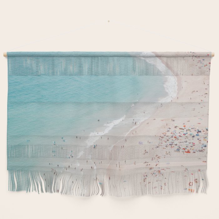 Beach Summer Seaside - Aerial Beach photography by Ingrid Beddoes Wall Hanging Gallery Image 1