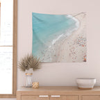 Beach Summer Seaside - Aerial Beach photography by Ingrid Beddoes Wall Tapestry Gallery Image 2